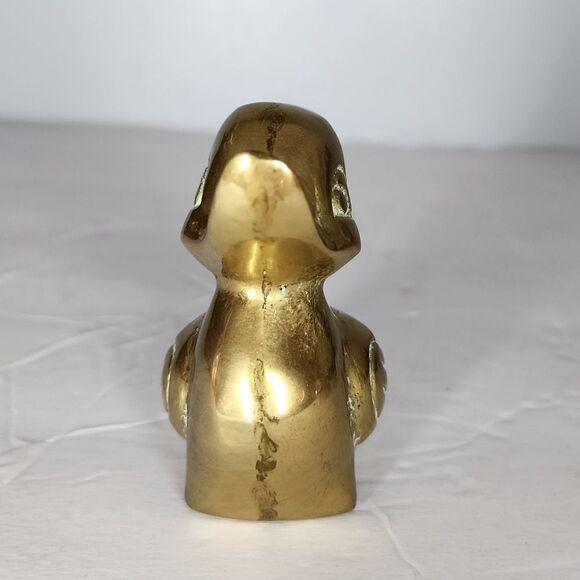 LEONARD Vintage Brass Duck BIRD FIGURINE Accessories Midcentury modern Hollywood - Picture 2 of 7